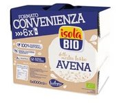 BIO + Caja de bebida de avena en rollo 6 unidades de 1L (Avena) - Isola Bio