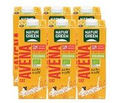 Pack Bebida de avena sin azúcares añadidos Bio 6 unidades de 1L (Avena) - NaturGreen