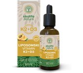 Ekolife Natura Vitamina K2 + D3 liposomal, 60 ml