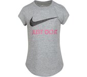 Camiseta nike swoosh jdi niña grey