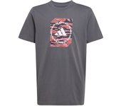 Camiseta adidas camo box niño gris