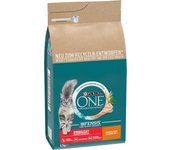 Pack ahorro: PURINA ONE Bifensis pienso para gatos - Gatos esterilizados pollo (2 x 5,7 kg)