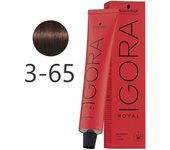 Schwarzkopf - Tinte Permanente Igora Royal 3-65 Castaño Oscuro Marrón Dorado 60 ml 5029 5029 4045787199284 Royal SCHWARZKOPF