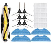 1 cepillo principal + 3 pares de cepillos laterales + 5 filtros HEPA + 4 piezas de repuesto para aspiradora Proscenic RP VSLAM-811GB VSLAM