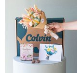 Flores a Domicilio - Pack Mini Ramo con Chocolate y Tarjeta - COLVIN