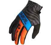 Oneal Matrix Shocker Guantes de motocross - Negro Azul Naranja (L)