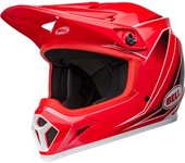 Bell MX-9 Mips Zone Casco de motocross - Negro Blanco Rojo (L)