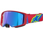Alpinestars Supertech Corp Absolute Vision Mirror Gafas de motocross - Rojo Azul (un tamaño)