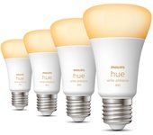 Philips Hue White Ambiance Bombilla inteligente A60 - E27 - 800 (paquete de 4)