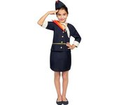Disfraz de azafata de vuelo para niña 10-12 años