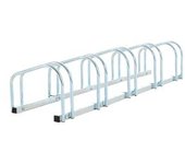 Homcom - Aparcamiento para 5 bicicletas Plata