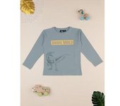 Camiseta infantil verde jurásico