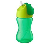 Philips Avent - Vaso verde con pajita 300 ml +12 meses