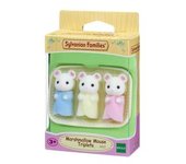 Sylvanian Families - Trillizos Ratón Marshmallow juguete para imaginar ㅤ