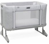 Chicco - Cuna de colecho Next2Me Forever Ash Grey Cross Collection