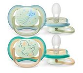 Philips Avent - Chupetes ultra air noche 0-6 meses estrella/pájaro