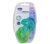 Chicco - Chupete Physio Soft Silicona azul/verde 16-36 meses