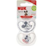 Nuk - Pack 2 chupetes Space silicona Mickey 18-36 meses