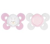 Chicco - Pack 2 Chupetes Physio Comfort silicona 0-6M Rosa