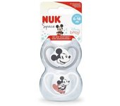 Nuk - Pack 2 chupetes Space silicona Mickey 6-18 meses