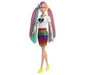 Barbie - Muñeca Pelo arcoíris y leopardo