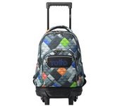 Totto - Mochila escolar pequeña ruedas bloques Resma