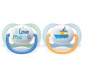 Philips Avent - Pack 2 chupetes ultra air collection 0-6m azul - Mamá