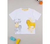Camiseta Infantil Savana Amarilla/Blanca