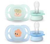 Philips Avent - 2 chupetes Ultra Start niño verde y azul (0-2m)