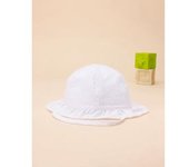 Sombrero blanco de verano para niña