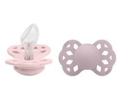 Bibs - Pack 2 chupetes Infinity 6-12 meses - Blossom/Dusky Lilac