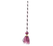 Rubie's - Escoba bruja telaraña rosa