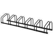 Homcom - Aparcamiento para 6 bicicletas Negro