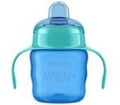 Philips Avent - Vaso azul 200 ml boquilla blanda +6 meses