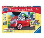 Ravensburger - Mickey Mouse - Pack puzzles 2x12 piezas Mickey y compañía