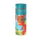 Puzzle de tubo de dinosaurios (100 piezas)