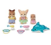 Sylvanian Families - El Trío De Bebés En La Piscina ㅤ