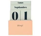 Mr. Wonderful - Calendario de sobremesa perpetuo madera Para días llenos de magia
