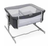 Chicco - Cuna de colecho gemelar Next2Me Twins gris