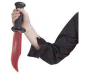 Cuchillo con sangre artificial