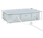 Outsunny - Piscina desmontable tubular gris 2.000 l con depuradora