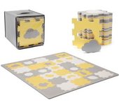Kinderkraft - Alfombra de espuma Puzzle 3D Amarillo