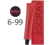 Schwarzkopf - Tinte Permanente Igora Royal 6-99 Rubio Oscuro Violeta Intenso 60 ml 5044 5044 4045787200065 Royal SCHWARZKOPF