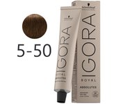 Schwarzkopf - Tinte Igora Royal Absolutes 5-50 Castaño Claro Dorado Natural 60 ml 5439 5439 4045787278729 Royal Absolutes SCHWARZKOPF