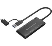 Conceptronic BIAN03B 7 En 1 Lector De Tarjetas USB 3.0/USB-C Para SD x 2, TF/MicroSD, MMC, MS, M2, CF, xD