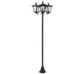 Outsunny Farol Solar De Jardín Con 3 Luces Led Impermeable Ip44 51,5x47x182,5 Cm