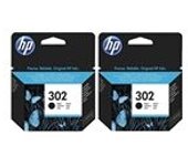 HP 302 Pack 2 cartuchos negros
