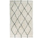Lorena Canals Alfombra lavable de lana blanco 140x200