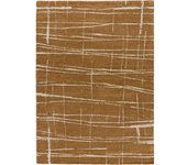 Atticgo Alfombra geométrica de cobre, 160x230 cm