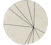 Lorena Canals Alfombra lavable de algodón beige 160ø